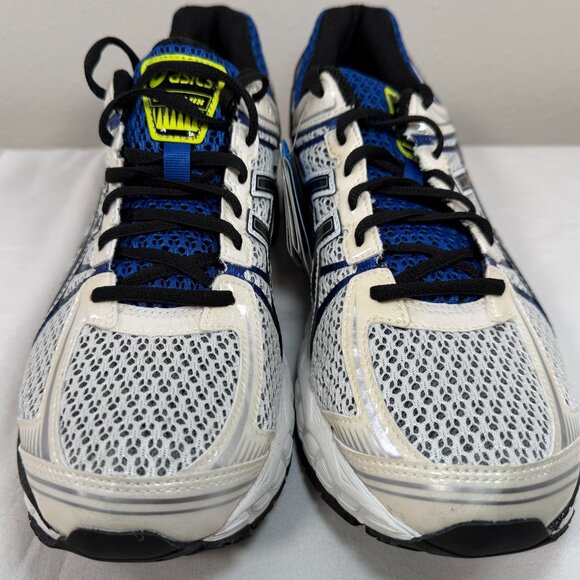 NEW ASICS GEL-Flux Running Shoes White Black Royal Blue Size 9.5 (T3D4N-0190) - Picture 4 of 16